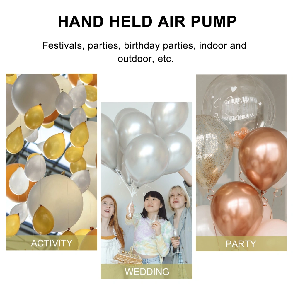 1Pc Balloon Pump Hand Held Balloon Air Pump Portable Manual Pump for Party