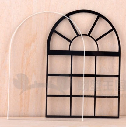 2pcs Wall Decor Decorative Farmhouse Decor Faux Window Frame Decor for Room