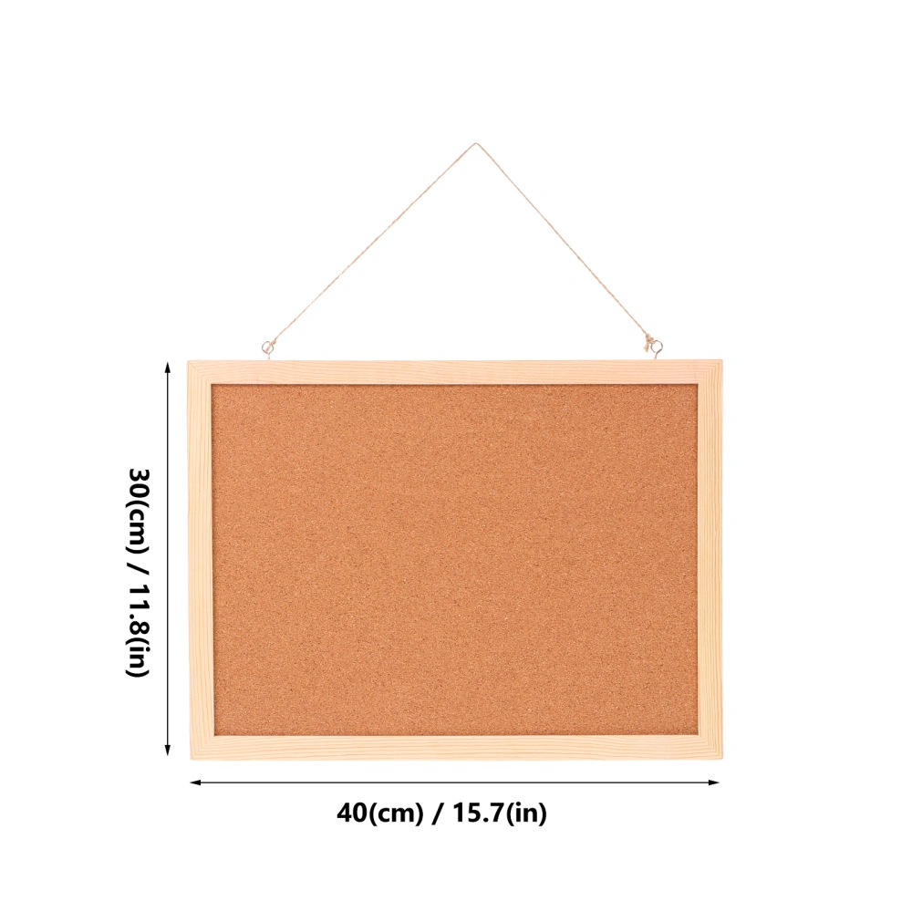 2pcs Cork Bulletin Board Notice Board Cork Display Board Framed Cork Board