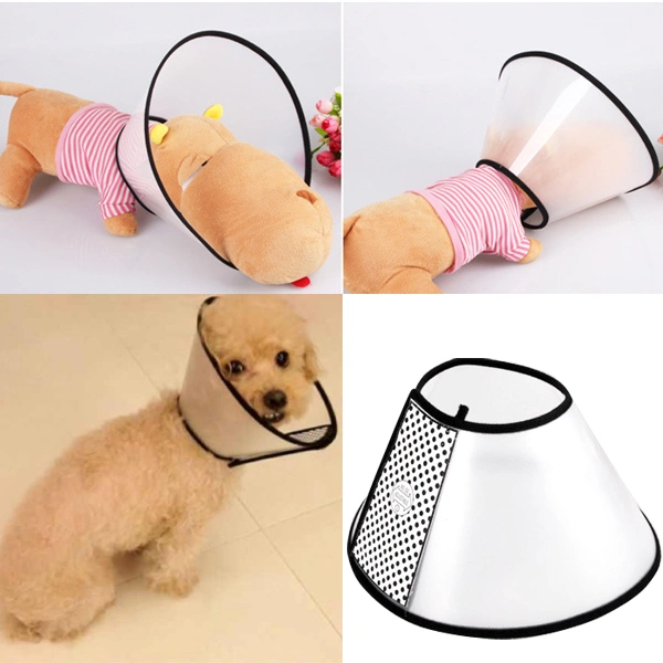 Plastic Pet Dog Cat Wound Healing Head Neck Protection Cover Collar (Neck Size: 20~23cm)