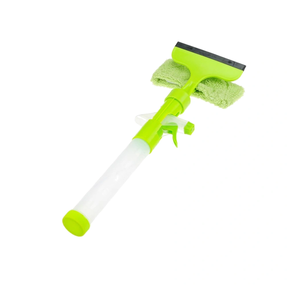 Multi Function Window Wiper Water Spray Window Cleaner Window Glass Cleaning Wiper (Green)