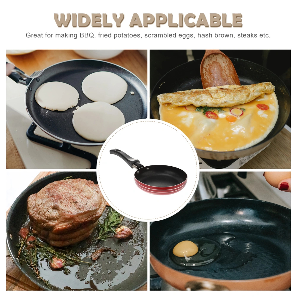 Durable Non-stick Pan Practical Frying Pan Useful Omelette Steak Pan Kitchen Gadget for Home Restaurant (Random Color)