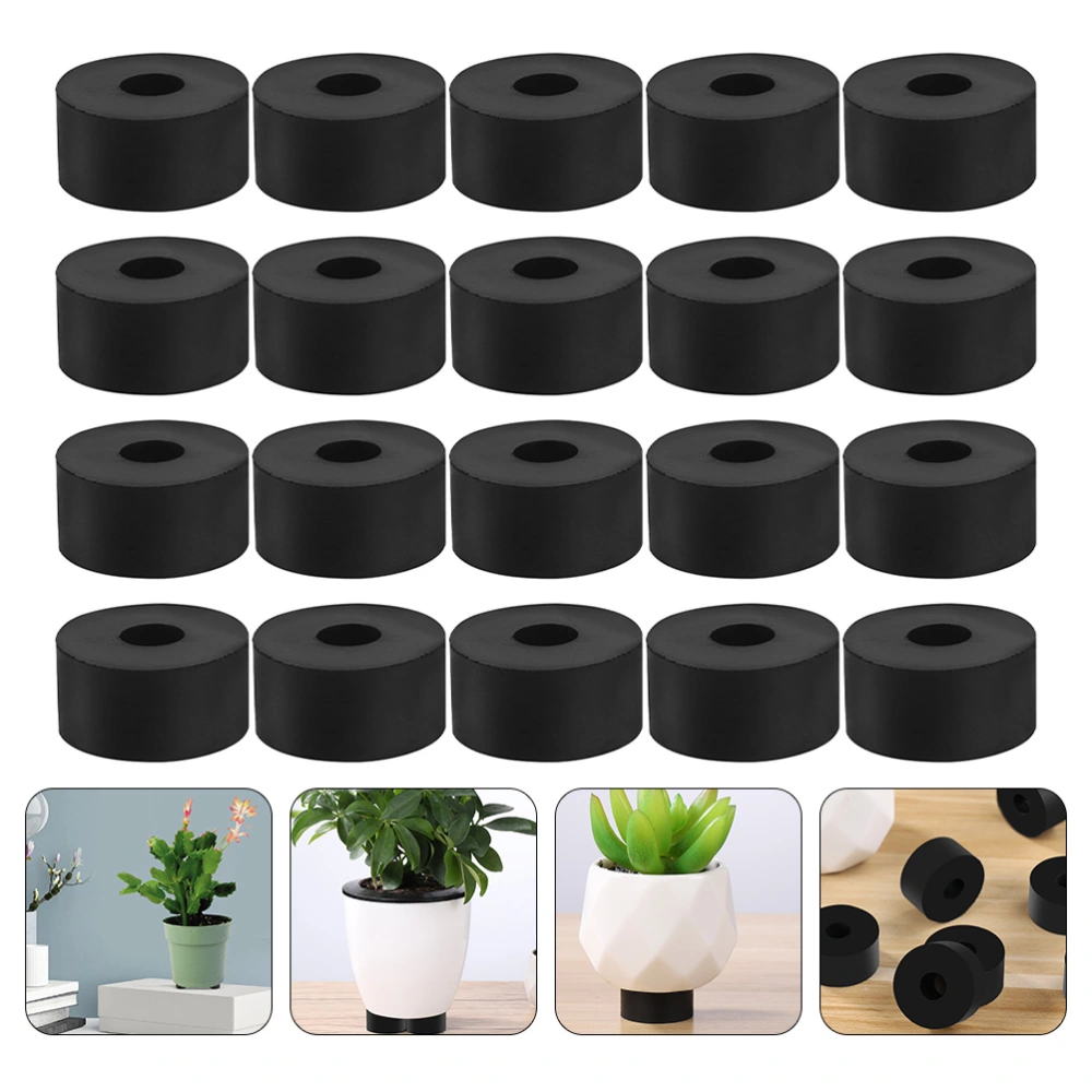 20pcs Flower Pot Foot Risers Pad Plants Pot Feet Pad Round Plant Pot Feet Pad