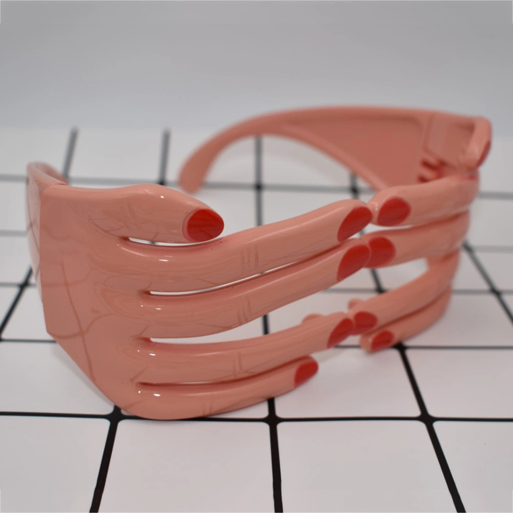 Novelty Fingers-Shaped Glasses Fancy Ball Eye Mask (Dark Skin Color)