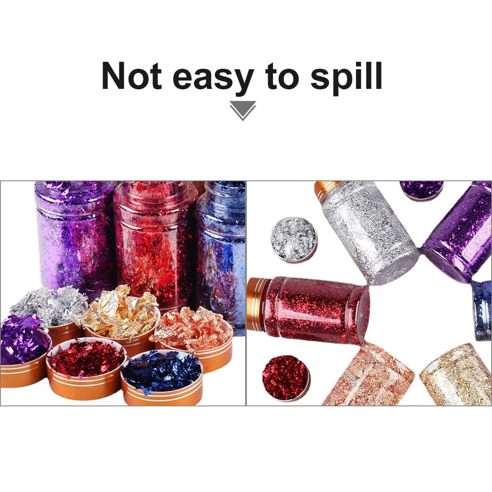 1Set Nail Art Foil Glitter Nail Sequins DIY Nail Decor Stickers Nail Supplies