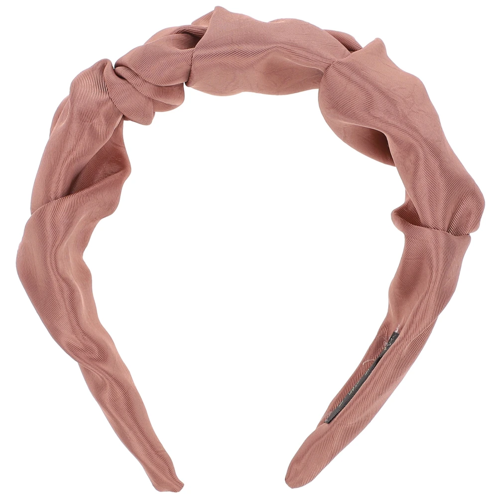 Pure Color Twisted Headband Stylish Headband Fashion Headdress for Women Girl