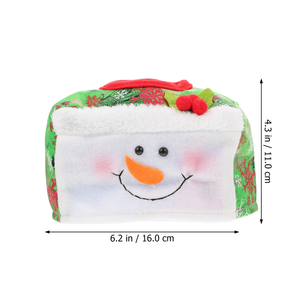 2pcs Household Tissue Boxes Christmas Themed Tissue Storage Containers