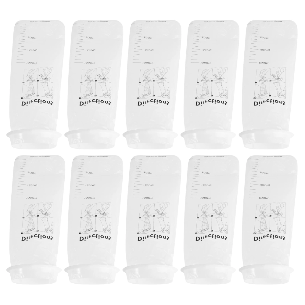 15pcs 1500ML Disposable Sick Vomit Bag Puke Bag Travel or Emergency Sick Hospital Air Sickness Emesis Bag