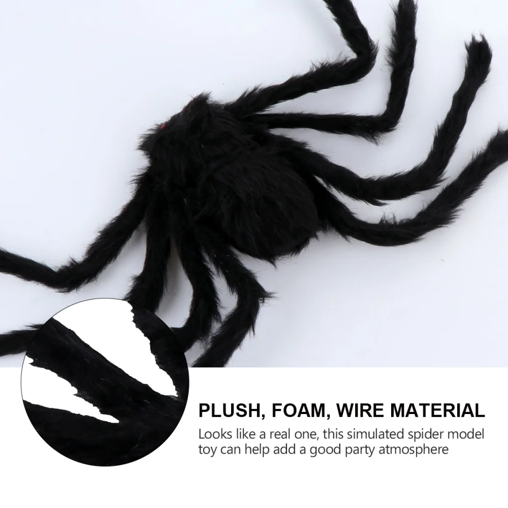 Halloween Prank Joking Props Plush Spider Toy Simulation Spider for Decor