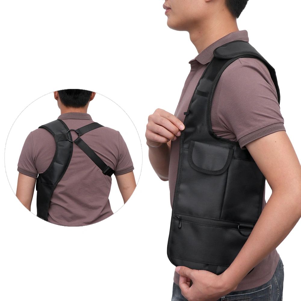 1pc Anti-Theft Hidden Underarm Shoulder Bag Portable Men's Travel Holder Phone Bag(Left Shoulder Black)