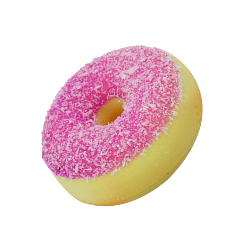 PU Simulation Cream Donut Fruit Cake Artificial Lifelike Fake Small Model Food Kitchen Photography Props Decoration (Purple)