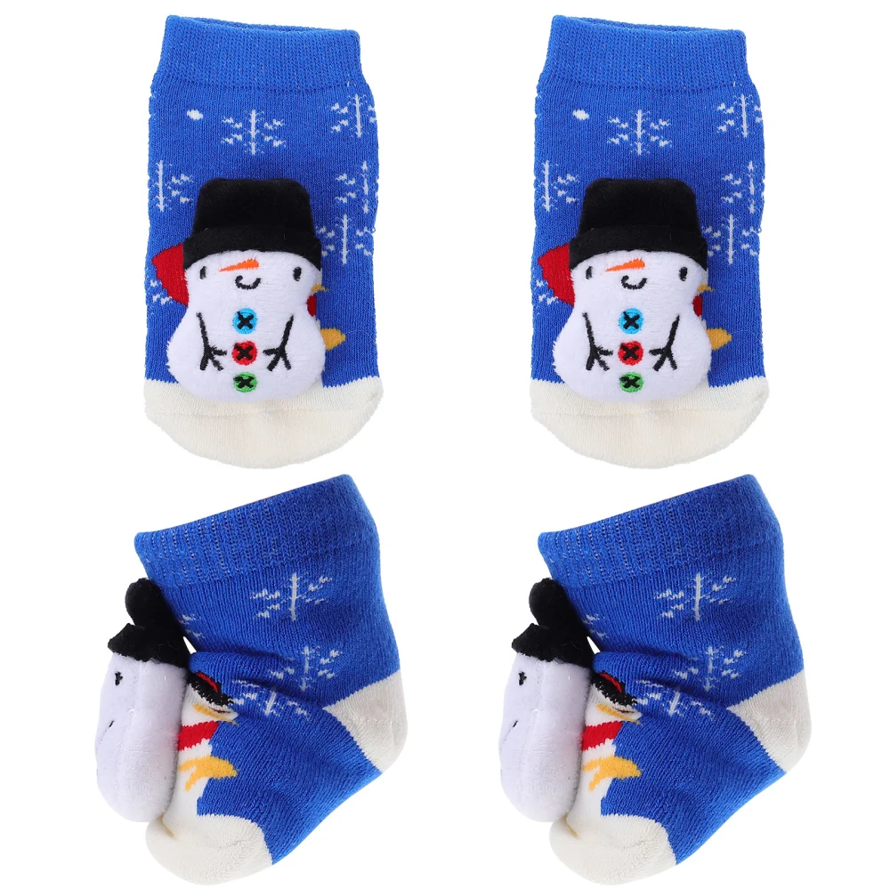 2 Pairs Children's Floor Socks Adorable Baby Warm Keeping Socks Adorable Socks