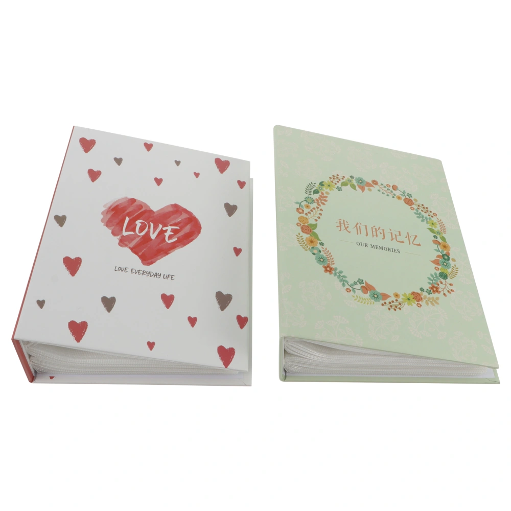 2 Pcs 200 Sheets Creative Photo Books Practical Baby Albums Wedding Albums