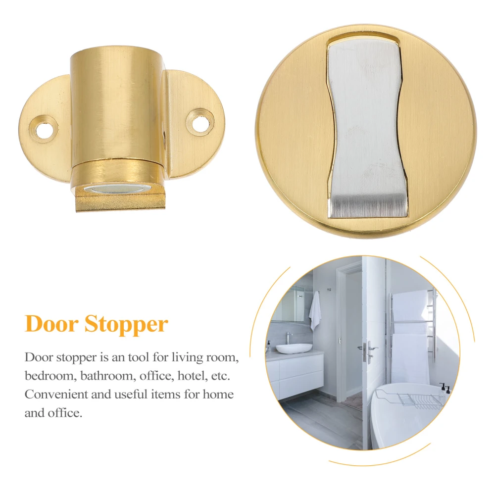 1 Set Door Stops Adjustable Door Stoppers Floor Mount Door Holders Door Catches