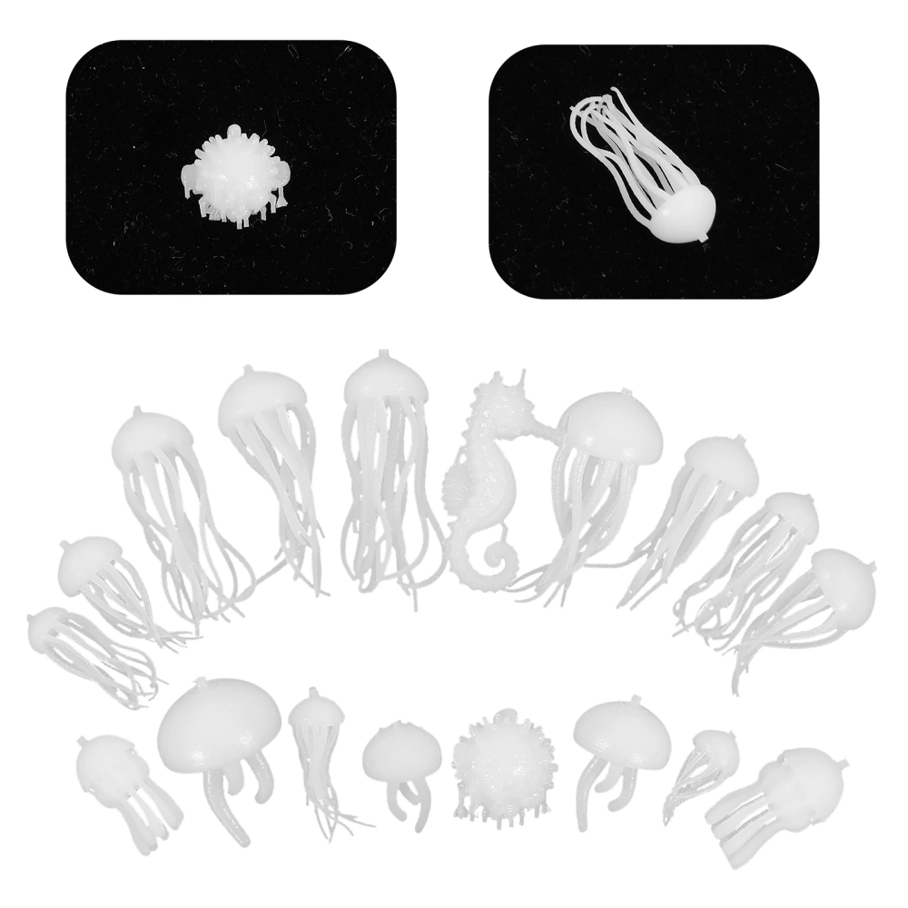 18 Pcs Silicone Mini Glacier Marine Animal Model Epoxy Making Jewelry Filling Mold