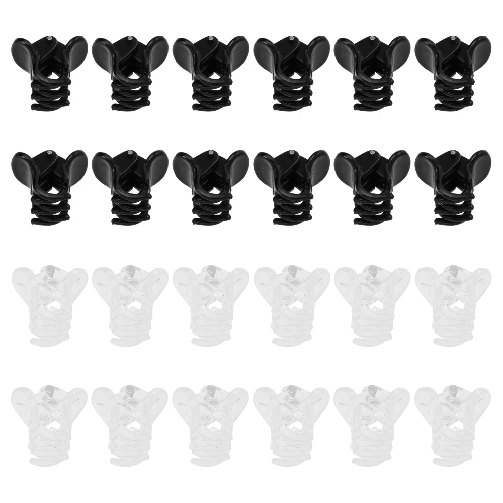 24pcs Small Hair Claw Clips Fashionable Women Hair Bang Jaw Clamps Hair Clips