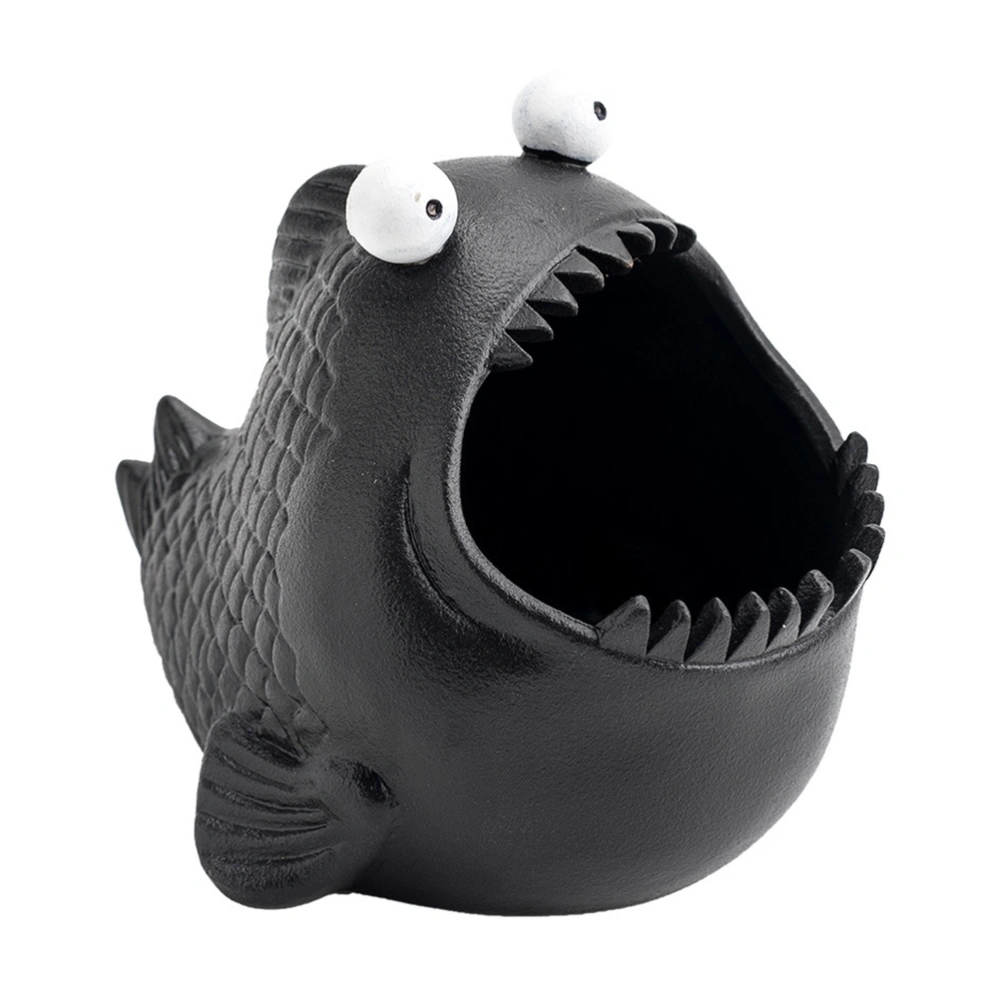 1PC Lovely Ceramic Piranha Shape Ashtray Household Cigarette Ashtray Ornament