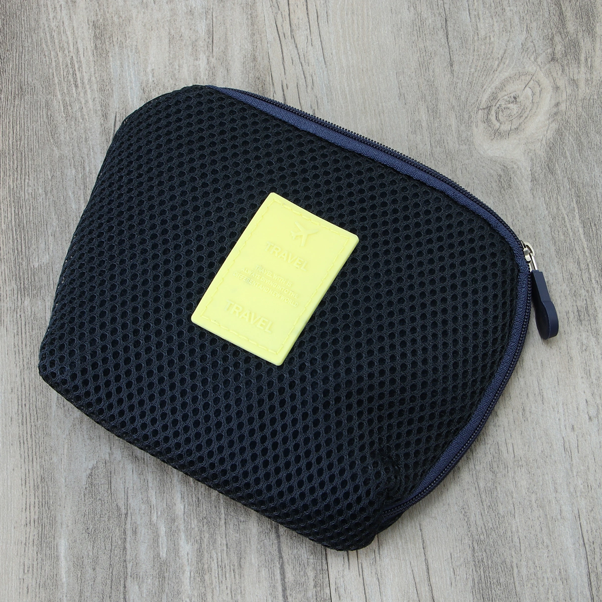 Universal Shockproof Charger Cable Organizer PC Supplies Mouse Storage Case Phones Earphones Travel Pouch Small Size (Dark Blue)