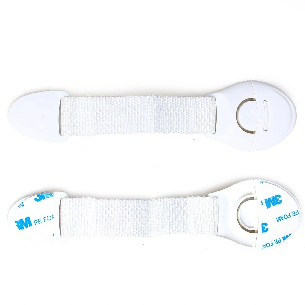 10pcs Multi-functional Baby Infant Child Kids Adhesive Safety Locks Latches Door Cupboard Cabinet Fridge Drawer Locks Portable (White)