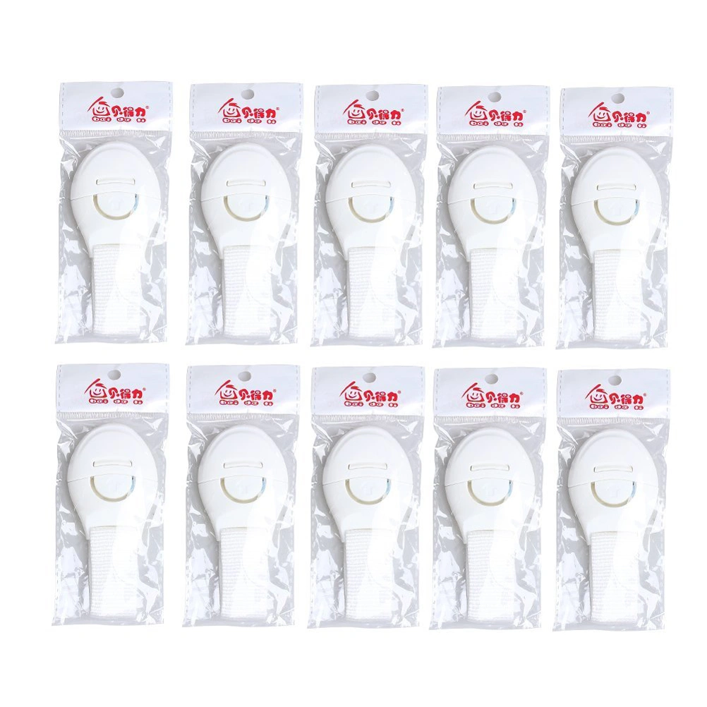 10pcs Multi-functional Baby Infant Child Kids Adhesive Safety Locks Latches Door Cupboard Cabinet Fridge Drawer Locks Portable (White)