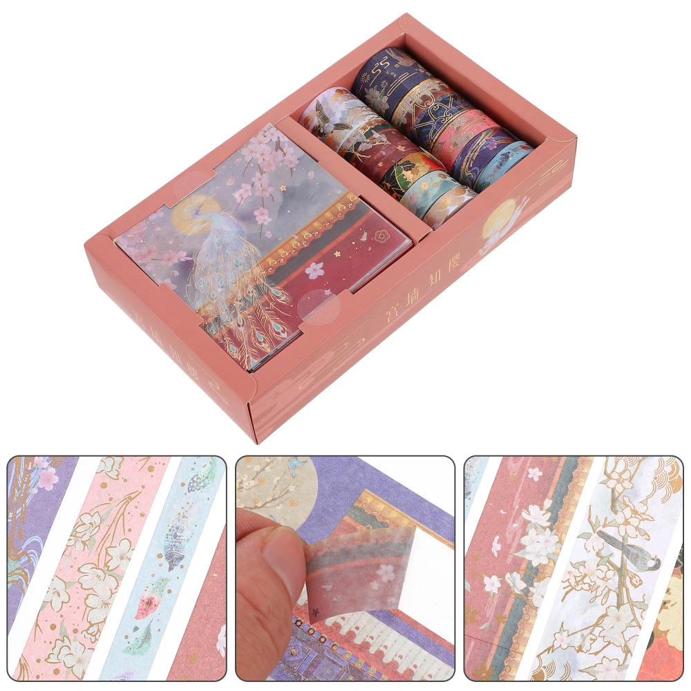 1 Set Beautiful Washi Tape Gift Box Set Decorative Masking Tapes for DIY