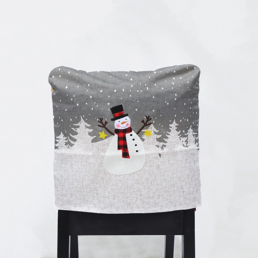 1pc Christmas Themed Chair Cover Adorable Chair Wrap Home Use Chair Protector