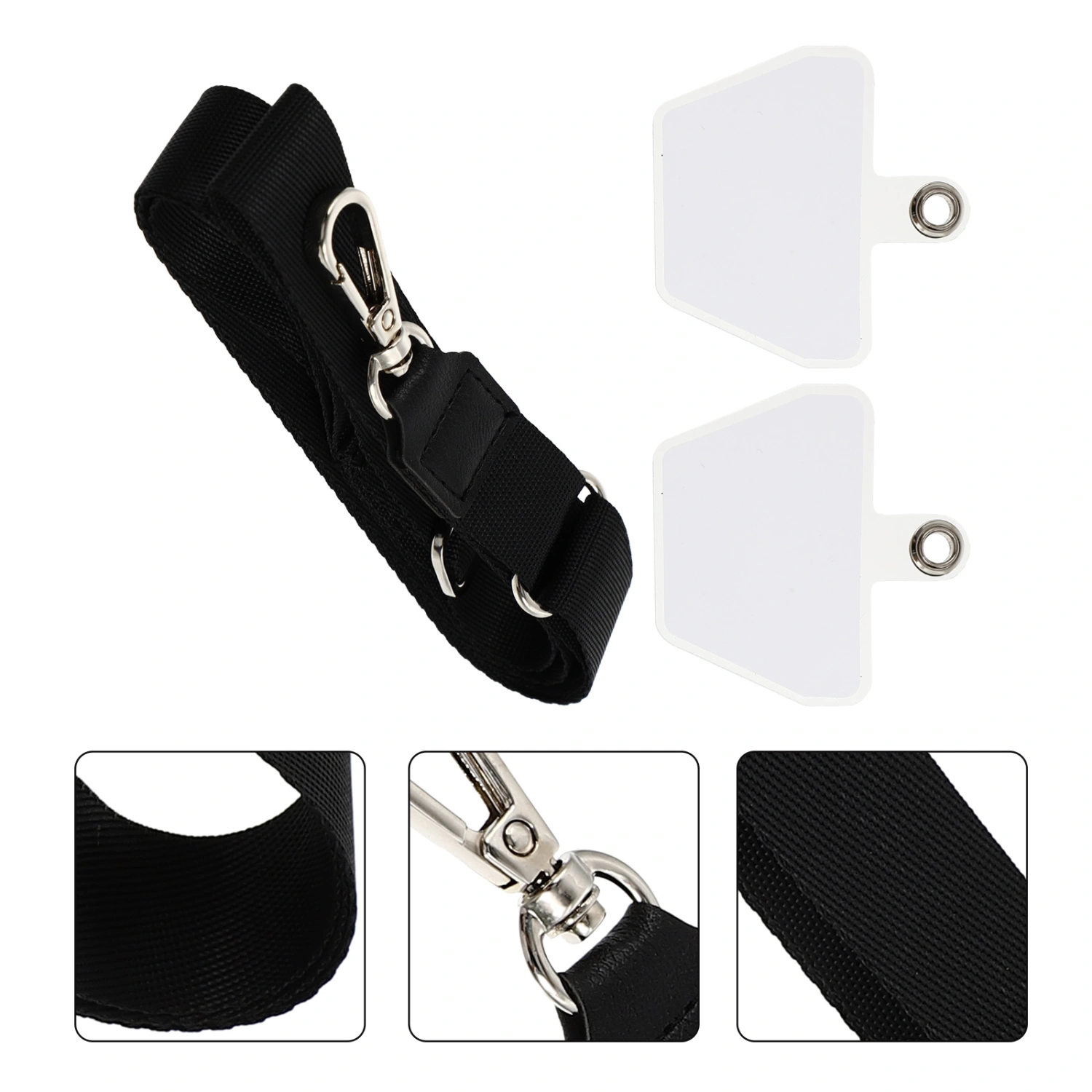 Adjustable Phone Lanyard with Transparent Patches Universal Wrist Lanyard