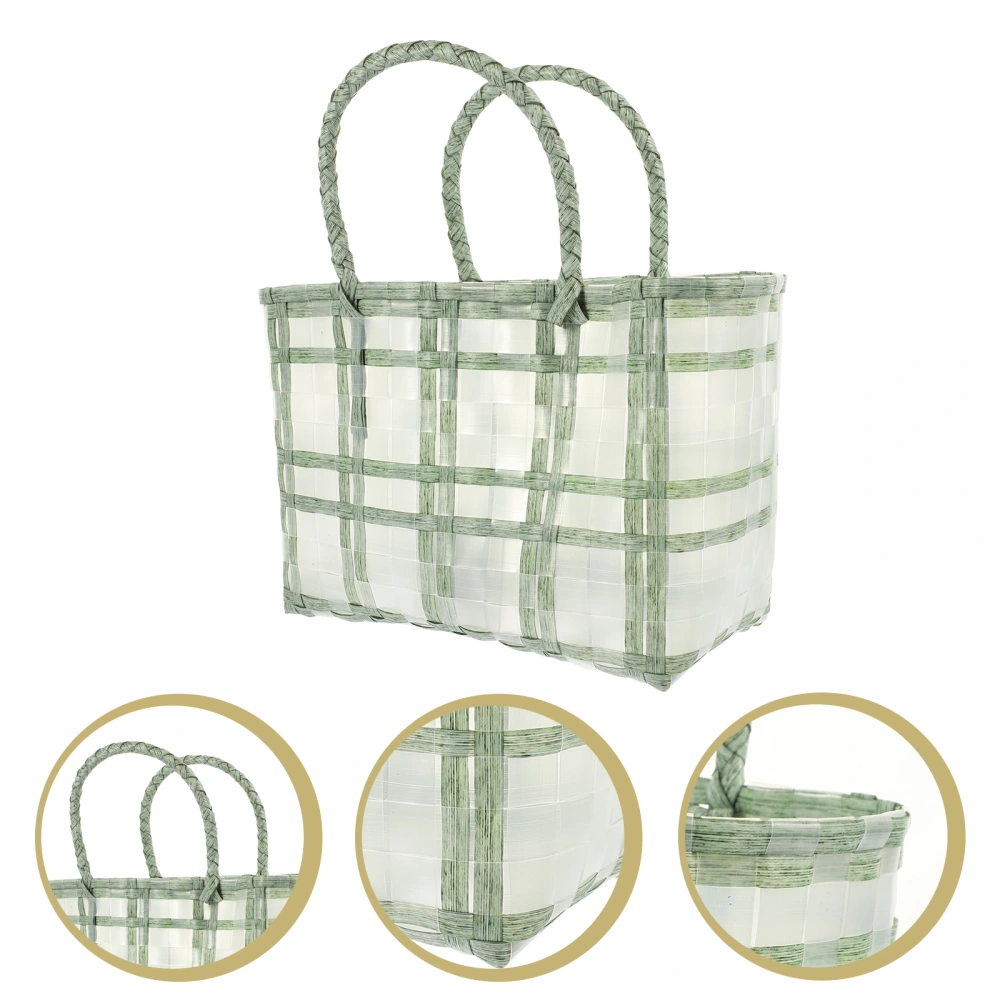 Straw Woven Bag Wedding Weaving Bag Gift Storage Bag Portable Woven Pouch Handmade Handbag