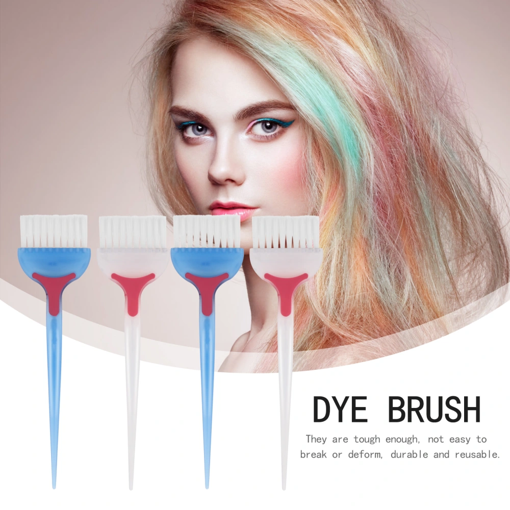 6 Pcs Hair Coloring Brush Hair Dying Brush Tint Brush Hair Dye Tool(Mixed Color)