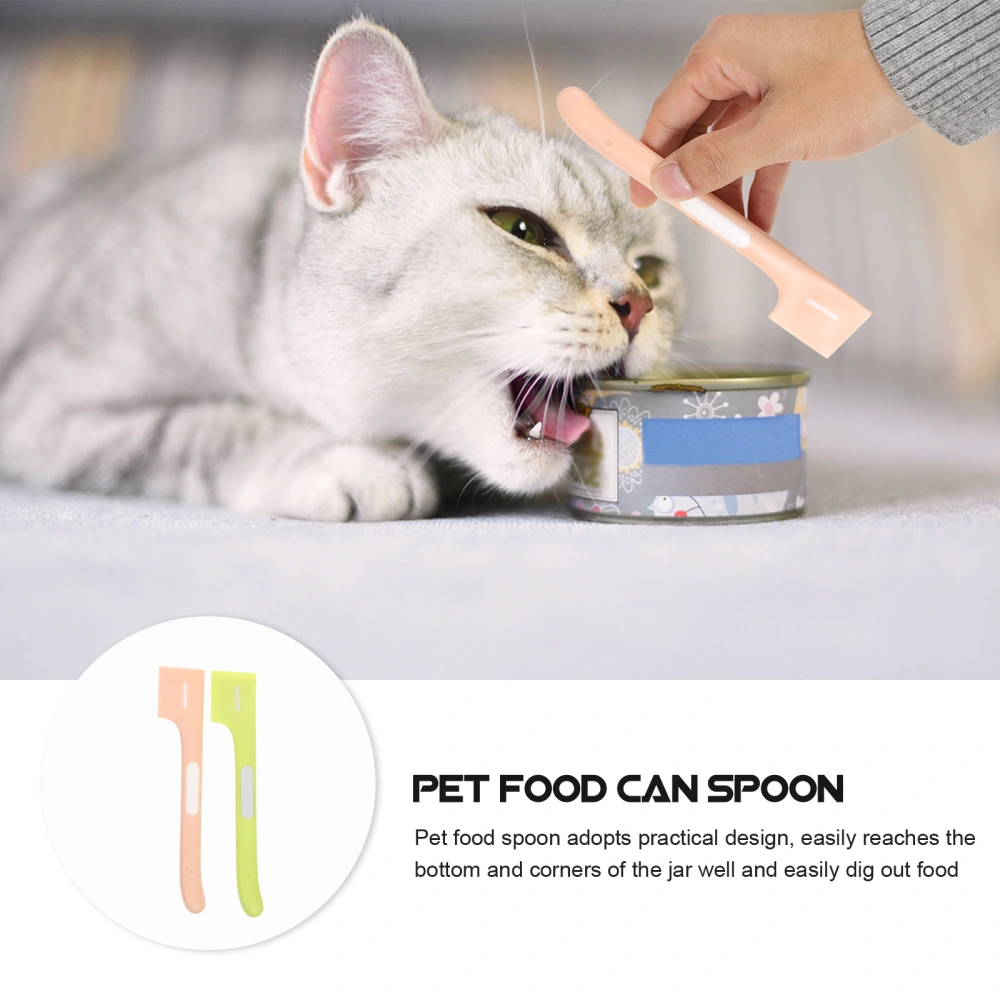 2pcs Pet Food Mixing Spoon Multi-functional Cat Food Spoon Pet Feeding Spoon