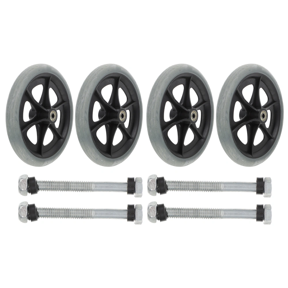 Heavy Duty Wheelchair Wheels Universal Wheelchair Front Wheels Replacements