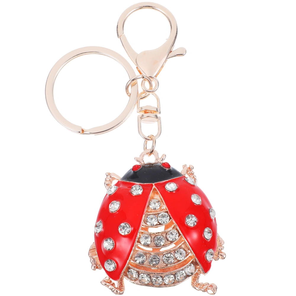 Ladybug Metal Key Chain Car Accessories Creative Pendant Bag Hanging Decor