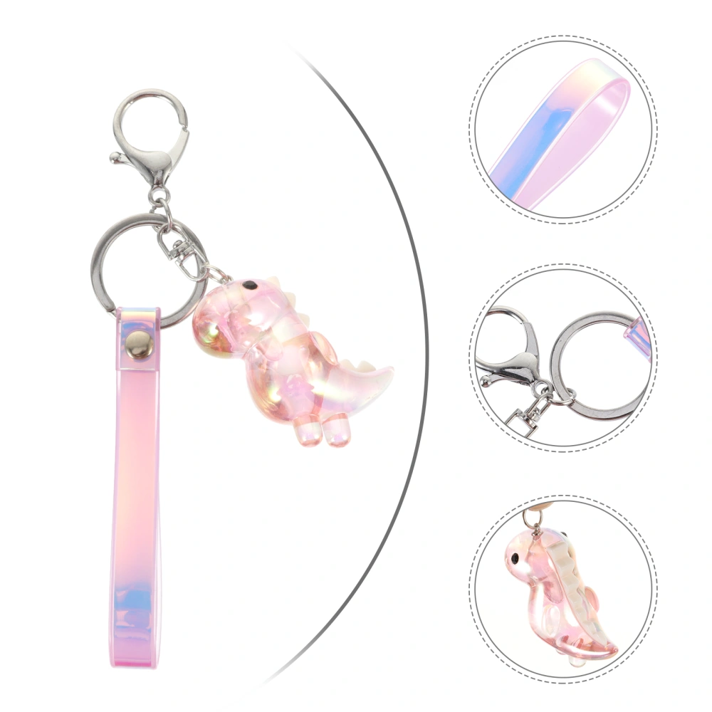 1Pc Bag Pendant Dinosaur Key Chain Colorful Bag Pendant Creative Key Ring