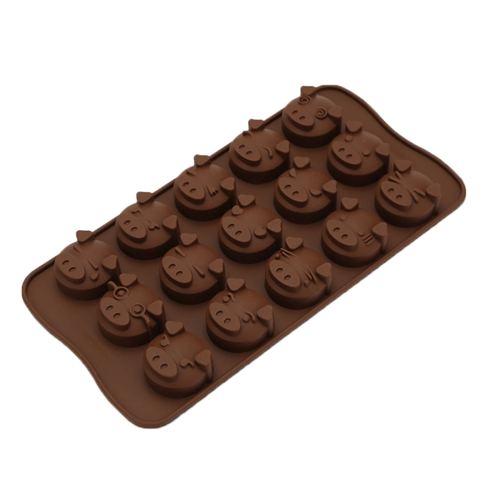 Food Grade Silicone Baking Mold Candy Molds Chocolate Molds Jelly Molds Brownies Molds (brown)