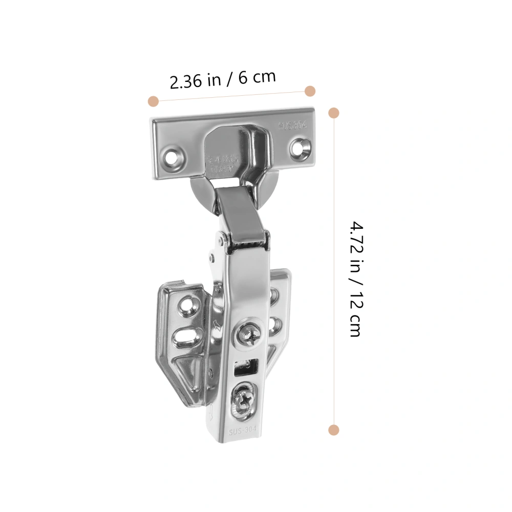 Cabinet Door Hinge Stainless Steel Hidden Cabinet Hinge For Kitchen Bathroom