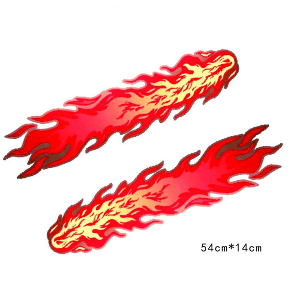 1 Sheet Red Flame Car Sticker Creative Car Auto Truck Decoration Decal Car Styling Sticker