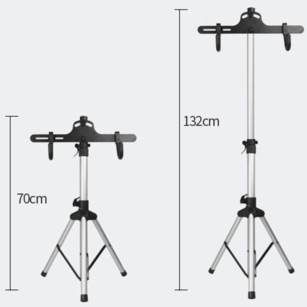Folding Telescopic Mountain Bike Maintenance Stand Rack Three Layers Adjustable Repair Mechanic Bike Stand for Home Shop Road Stand