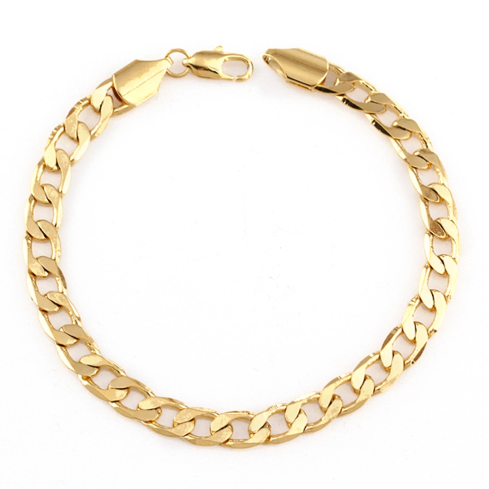 Fashion Unisex Gold Plated Hollow-out Bracelet Cuff Bangle (Golden)