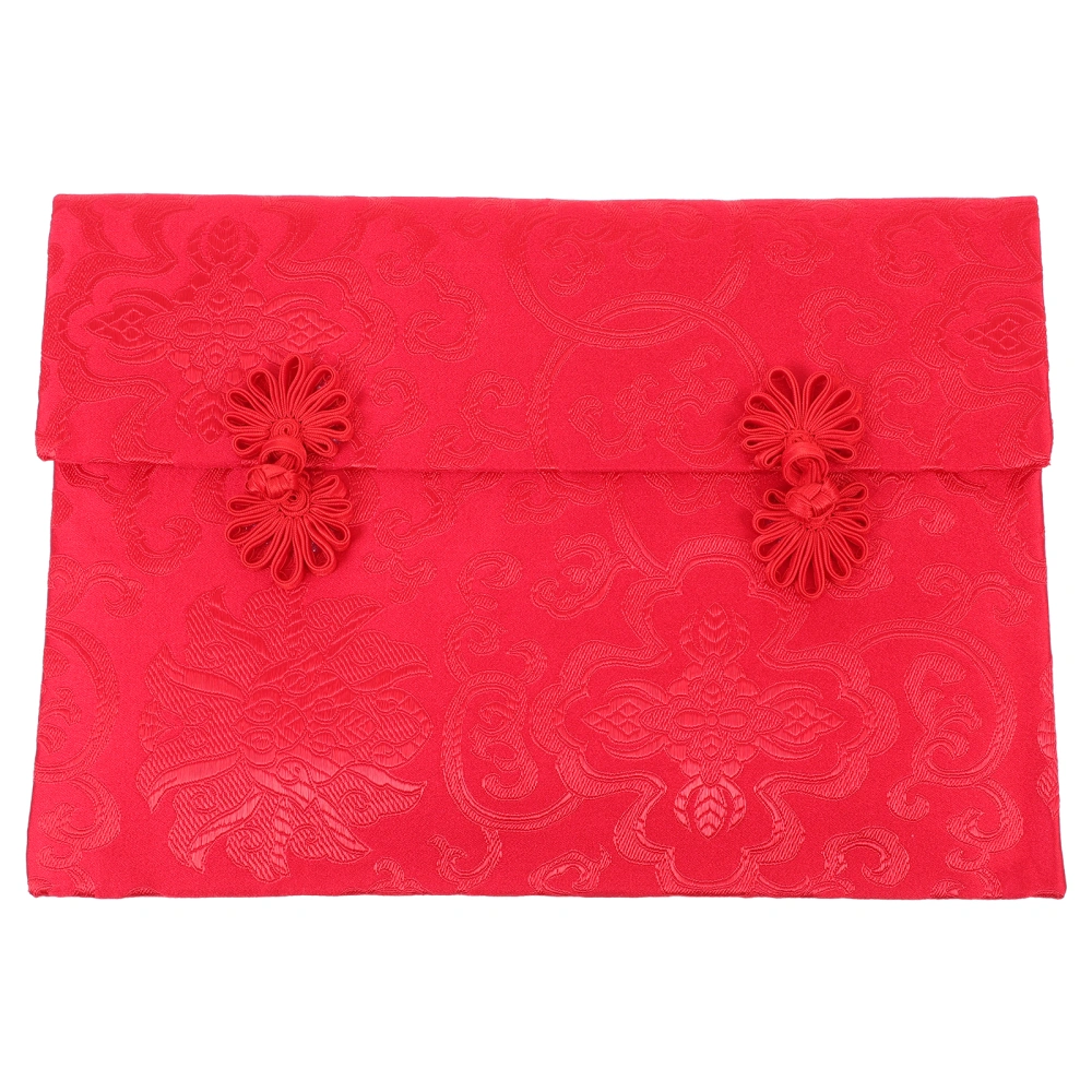 1Pc Chinese New Year Red Pocket Cloth Money Pocket Spring Festival Red Envelope