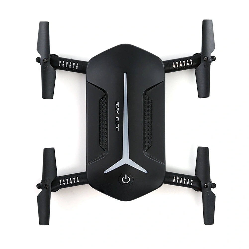 H37 Mini BABY ELFIE Selfie Drone WIFI FPV Drone 720P Camera APP G-sensor Support Picture Video Real-Time Transmition (Black)