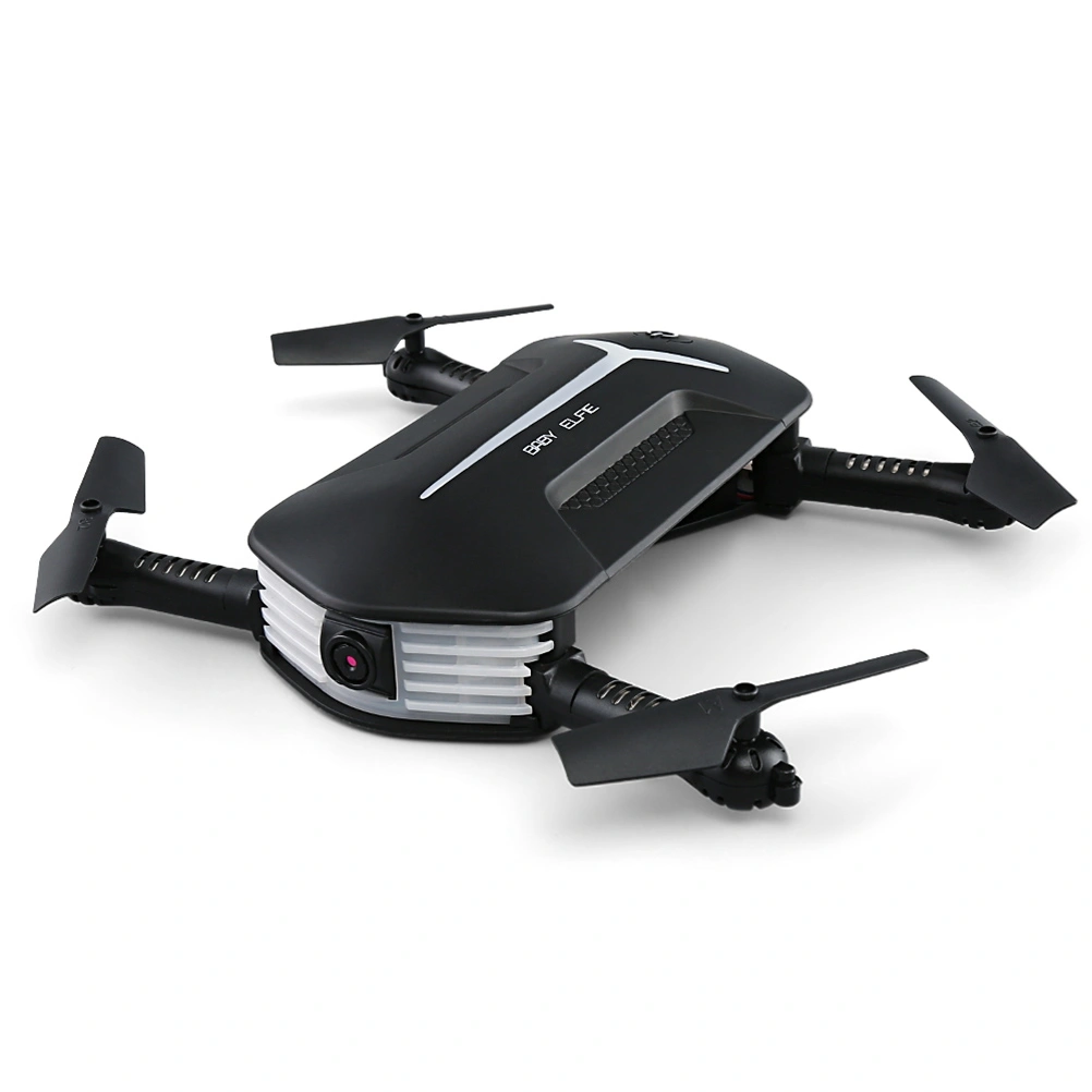 H37 Mini BABY ELFIE Selfie Drone WIFI FPV Drone 720P Camera APP G-sensor Support Picture Video Real-Time Transmition (Black)
