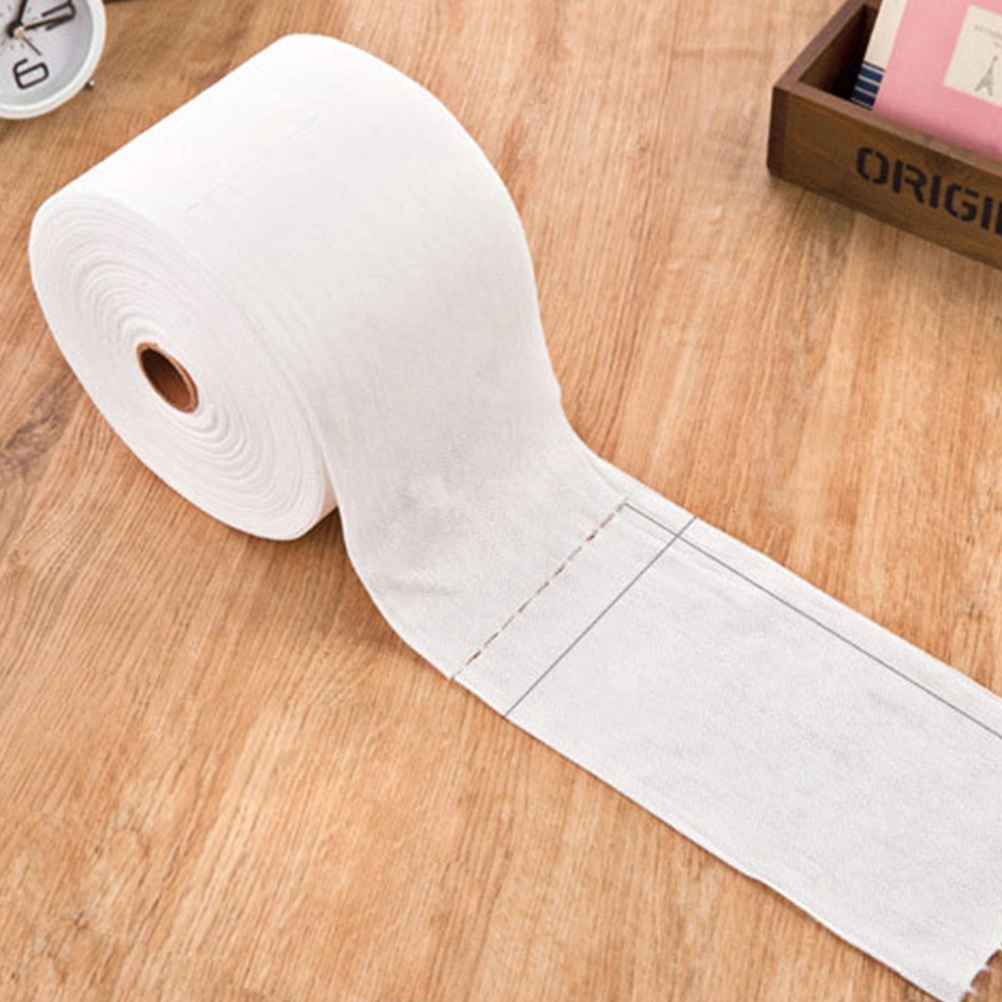 1 Roll Disposable Facial Towels Travel Cleansing Wipes Cotton Pads