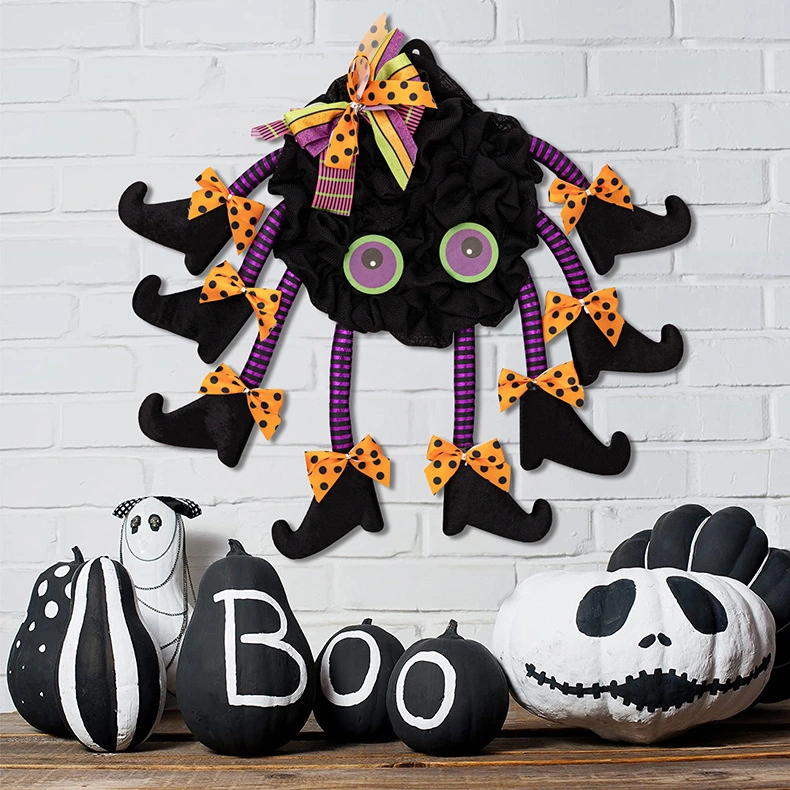 Front Door Halloween Wreath Halloween Spider Style Wreath Indoor Halloween Decor