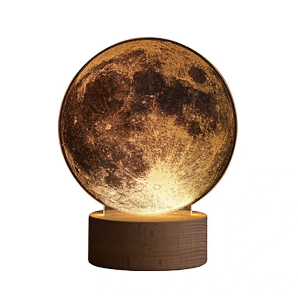 3D Printed  LED Moon Lamp LED Night Light USB Charging Desk Lamp for Bedroom and Living Room