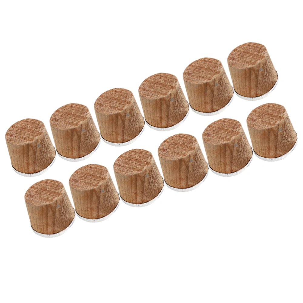 10PCS Wooden Bottle Cork Plug Safe Vacuum Flask Stopper Lid Replacement Kettle Parts Household Supplies (Size S, Normal Style)