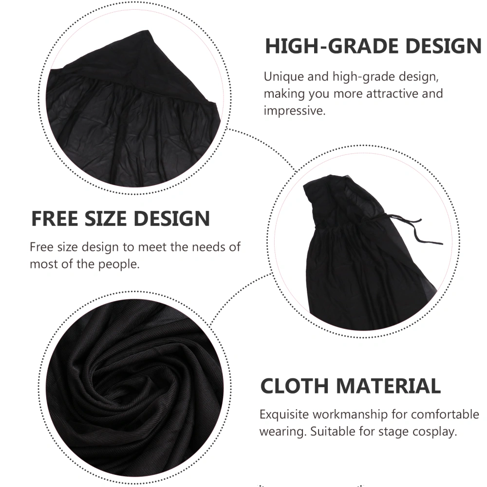 1Pc Halloween Cosplay Cloak Party Creative Cape Performance Costume Black