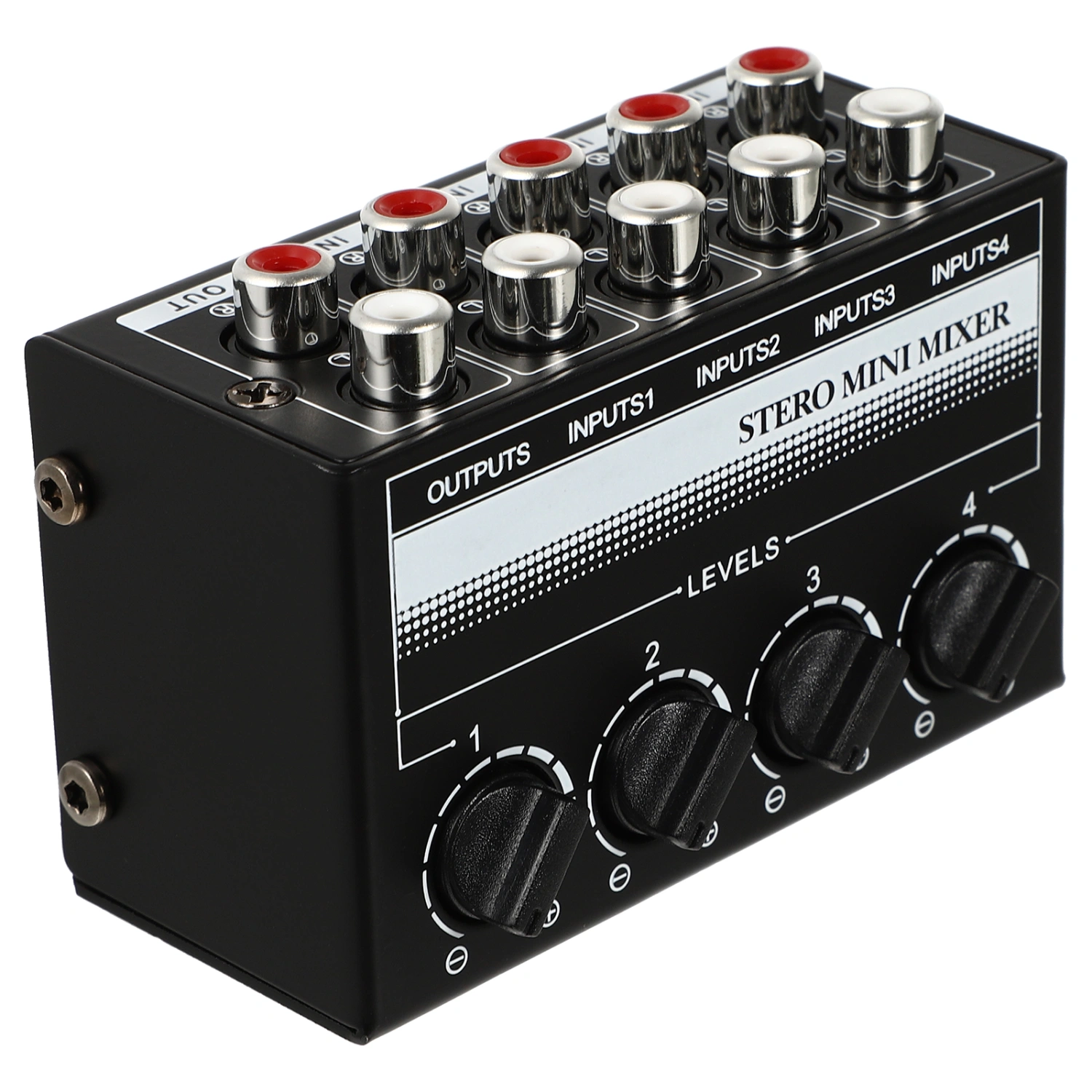 Audio Mixer 4-channel Mixer Stereo Mini Mixer Passive Sound Mixer Controller