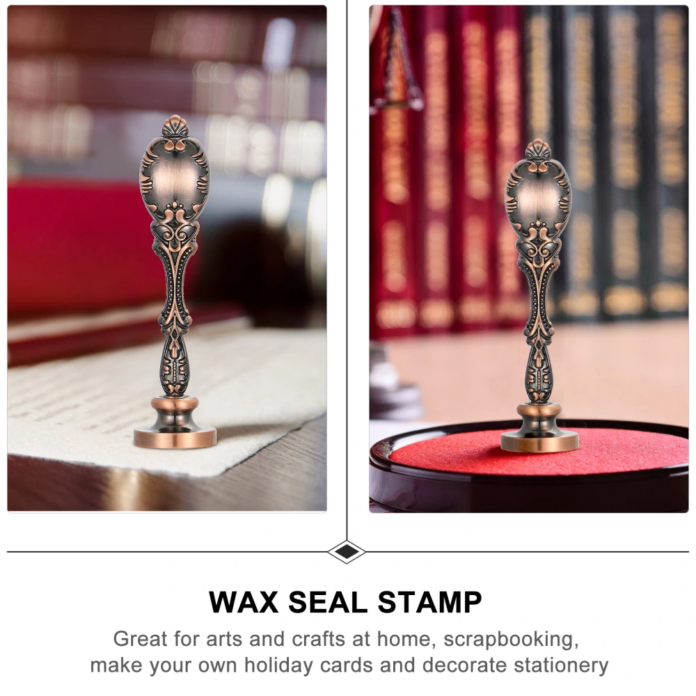 Retro Pattern Wax Seal Stamp with Metal Handle for Embellishment Decoration