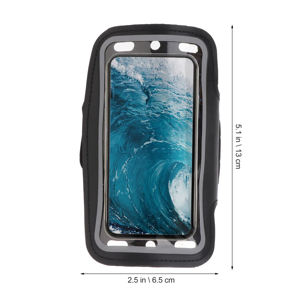 Portable Adjustable Neoprene Sports Armband Protective Case with Key Holder Pocket for 4.7-inch iPhone 6 (Black)