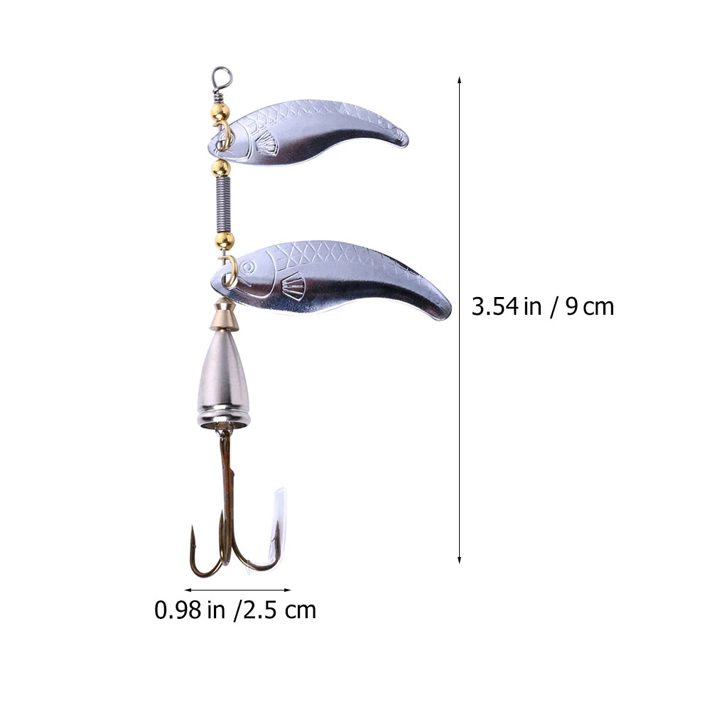 2Pcs Fishing Lures Angler Jigging Lures Flat Stripe Metal Lures Fishing Tool